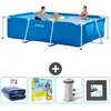 Intex Rechthoekig Frame Zwembad - 300 x 200 x 75 cm - Blauw - Inclusie...