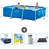 Intex Rechthoekig Frame Zwembad - 300 x 200 x 75 cm - Blauw - Inclusie...