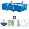Intex Rechthoekig Frame Zwembad - 300 x 200 x 75 cm - Blauw - Inclusie...