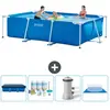 Intex Rechthoekig Frame Zwembad - 300 x 200 x 75 cm - Blauw - Inclusie...