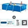 Intex Rechthoekig Frame Zwembad - 300 x 200 x 75 cm - Blauw - Inclusie...