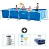 Intex Rechthoekig Frame Zwembad - 450 x 220 x 84 cm - Blauw - Inclusie...