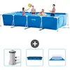 Intex Rechthoekig Frame Zwembad - 450 x 220 x 84 cm - Blauw - Inclusie...