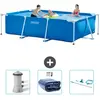 Intex Rechthoekig Frame Zwembad - 300 x 200 x 75 cm - Blauw - Inclusie...