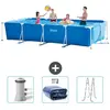 Intex Rechthoekig Frame Zwembad - 450 x 220 x 84 cm - Blauw - Inclusie...
