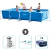 Intex Rechthoekig Frame Zwembad - 450 x 220 x 84 cm - Blauw - Inclusie...