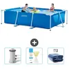 Intex Rechthoekig Frame Zwembad - 300 x 200 x 75 cm - Blauw - Inclusie...