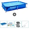 Bestway Rechthoekig Steel Pro Zwembad - 221 x 150 x 43 cm - Blauw - In...