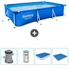 Bestway Rechthoekig Steel Pro Zwembad - 300 x 201 x 66 cm - Blauw - In...