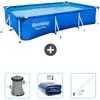 Bestway Rechthoekig Steel Pro Zwembad - 300 x 201 x 66 cm - Blauw - In...