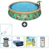 Bestway Rond Opblaasbaar Fast Set Zwembad - Paradijsprint - 457 x 84 c...