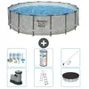 Bestway Rond Steel Pro MAX Zwembad - Steenprint - 488 x 122 cm - Inclu...