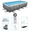 Bestway Rechthoekig Power Steel Zwembad - Rattanprint - 549 x 274 x 12...