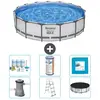 Bestway Rond Steel Pro MAX Zwembad - 457 x 107 cm - Grijs - Inclusief ...