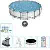 Bestway Rond Steel Pro MAX Zwembad - 549 x 122 cm - Grijs - Inclusief ...