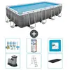 Bestway Rechthoekig Power Steel Zwembad - Rattanprint - 549 x 274 x 12...