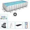 Bestway Rechthoekig Power Steel Zwembad - 640 x 274 x 132 - Grijs - In...