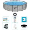 Bestway Rond Steel Pro MAX Zwembad - Steenprint - 549 x 122 - Inclusie...