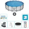 Bestway Rond Steel Pro MAX Zwembad - 488 x 122 cm - Grijs - Inclusief ...
