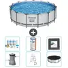 Bestway Rond Steel Pro MAX Zwembad - 457 x 122 cm - Grijs - Inclusief ...