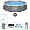 Bestway Rond Opblaasbaar Fast Set Zwembad - Rotanprint - 457 x 84 cm -...