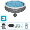 Bestway Rond Opblaasbaar Fast Set Zwembad - Rotanprint - 366 x 76 cm -...