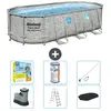 Bestway Ovaal Power Steel Swim Vista Zwembad - Steenprint - 549 x 274 ...