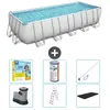 Bestway Rechthoekig Power Steel Zwembad - 640 x 274 x 132 - Grijs - In...