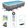 Bestway Rechthoekig Power Steel Zwembad - Rattanprint - 549 x 274 x 12...