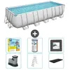 Bestway Rechthoekig Power Steel Zwembad - 640 x 274 x 132 - Grijs - In...