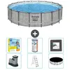Bestway Rond Steel Pro MAX Zwembad - Steenprint - 549 x 122 - Inclusie...