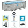 Bestway Ovaal Power Steel Swim Vista Zwembad - Steenprint - 549 x 274 ...