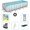 Bestway Rechthoekig Power Steel Zwembad - 640 x 274 x 132 - Grijs - In...