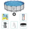 Bestway Rond Steel Pro MAX Zwembad - 457 x 122 cm - Grijs - Inclusief ...
