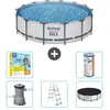 Bestway Rond Steel Pro MAX Zwembad - 427 x 107 cm - Grijs - Inclusief ...