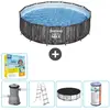Bestway Rond Steel Pro MAX Zwembad - Houtprint - 427 x 107 cm - Inclus...