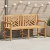 vidaXL Banc de jardin Marron 150 x 60 x 90 cm Bois de teck solide