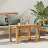 vidaXL Table basse Marron 70 x 40 x 45 cm Bois de teck massif
