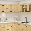 vidaXL Armoire avec étagère avec porte Miel 80 x 80 x 60 cm Pin massif