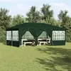 vidaXL Tente de fête avec 10 parois latérales vertes 6x4 m PE
