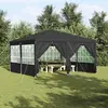 vidaXL Tente de fête Anthracite 400 x 400 x 266 cm Polyéthylène