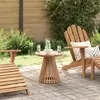 vidaXL Table d'appoint Marron 50 x 50 x 49,5 cm Bois de teck massif