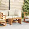 vidaXL Table d'appoint de jardin Marron 70 x 37,5 x 35,5 cm