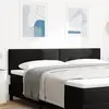 vidaXL Tête de lit Button Tufted Noire 180 cm Velours