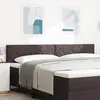 vidaXL Tête de lit Marron foncé 200 cm tissu