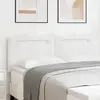 vidaXL Tête de lit LED Blanc 160 cm Cuir synthétique