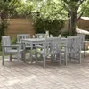 vidaXL Chaise de jardin 6 pcs Gris clair 65,5 x 59 x 88 cm