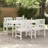 vidaXL Chaise de jardin 4 pcs Blanc 65,5 x 59 x 88 cm Polyéthylène