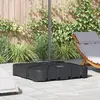 vidaXL - Vrijstaande - parasolvoet - Zwart - 86 - x - 86 - x - 19 - cm