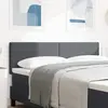 vidaXL Tête de lit Gris foncé 144 cm Tissu en velours côtelé
